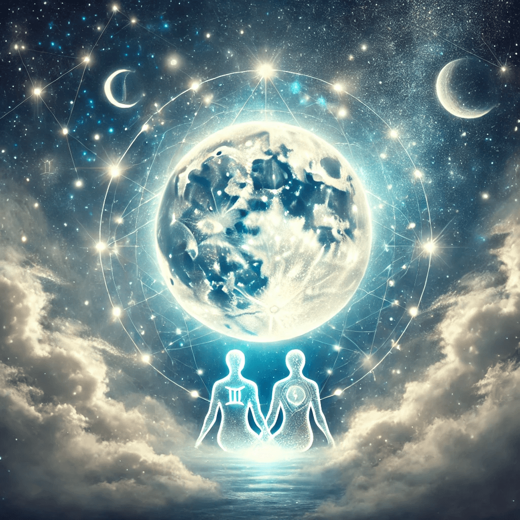 Pleine Lune en Gémeaux : Quand l’Univers Chuchote aux Flammes&nbsp;Jumelles