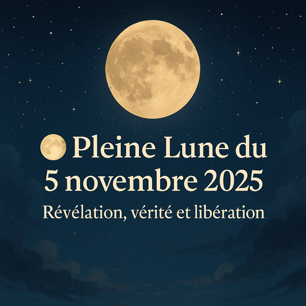 🌕 Pleine Lune du 5 novembre 2025 — Révélation, vérité et libération