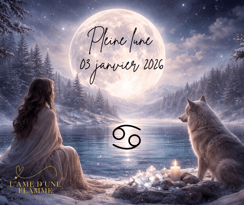 Pleine Lune janvier 2026 en Cancer : énergies, amour, pro, flammes jumelles &&nbsp;rituel